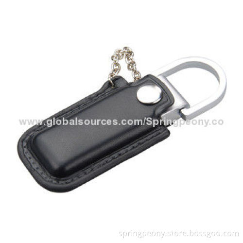 Keychain leather USB flash drives